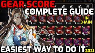 Gear Score Complete Guide in 3 minutes, Multipliers and Flat stats (Average values) [Epic Seven]