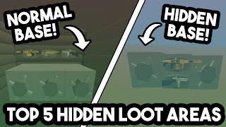 BEST PLACES To Have HIDDEN LOOT!! Unturned Tips & Tricks!
