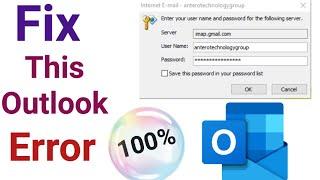 How To Fix Microsoft Outlook Password Popup Problem