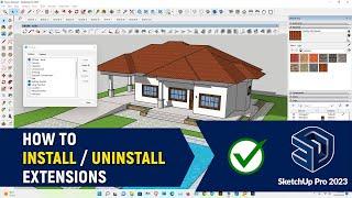 How to Install Extensions in Sketchup Pro 2024 | 1001 Bit Tools
