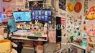 My first cozy desk setup| in-depth tour