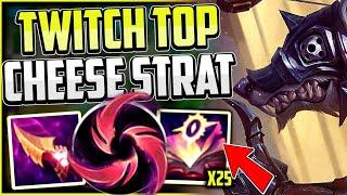 WHY TWITCH TOP IS SOOO GOOOOD(NASTY CHEESE STRAT) | Twitch Guide Season 13 League of Legends