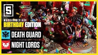 Death Guard vs Night Lords | Warhammer 40k LIVE