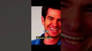 Andrew Garfield's laugh but it gradually slows down