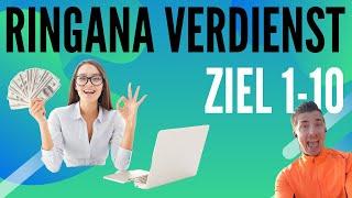 Ringana Verdienst in der Zielstufe 1, 2, 3, 4, 5, 6, 7, 8, 9 & 10