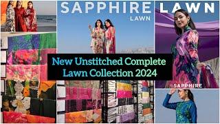 Sapphire Lawn Collection 2024｜Experience Vibrant Hues & Beautiful Prints｜#sapphire UNSTITCHED – LAWN