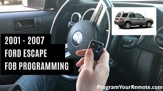 How To Program A Ford Escape Remote Key Fob 2001 - 2007