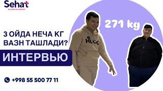 271 КГ вазндаги НОДИРБЕК 3 ОЙДА НЕЧА КГ ВАЗН ТАШЛАДИ!? 