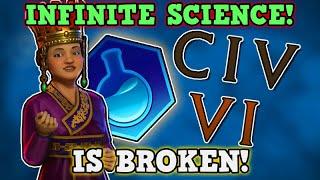 CIVILIZATION 6 IS A PERFECTLY BALANCED GAME WITH NO EXPLOITS - INFINITE SCIENCE EXPLOIT IS BROKEN!!!