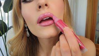 ASMR  Ooey-Gooey Lipgloss On You & Me *no talking* (up-close, intense mouth sounds, kisses)️