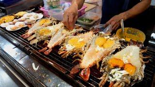 버릴 게 1도 없는 랍스터와 초대형 징거미 새우! 특이하고 보기 힘든 태국 수상시장 | Thailand Street Food