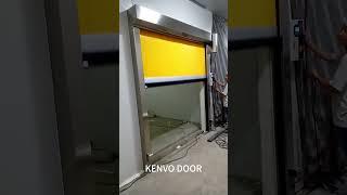 PVC Fabric Rapid Rolling Shutter Doors for clean rooms in pharmaceutical factory