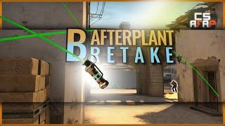 How to play AFTERPLANT and RETAKE on bombsite B MIRAGE (nades, smokes, trickjumps)  | CS afap