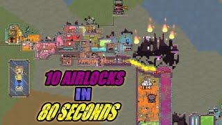 10 Airlocks in 80 Seconds - Oxygen Not Included