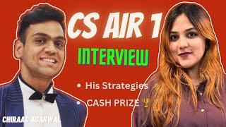 Interview with ALL INDIA RANK 1 @agarwalchiraag|His Secrets and Strategies REVEALED |Neha Patel