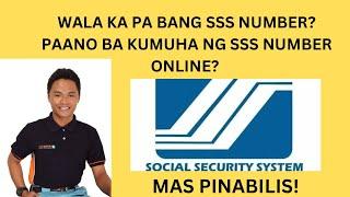 PAANO KUMUHA NG SSS NUMBER ONLINE? | Paano kumuha ng SSS Number step by step process