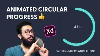 XD: Animated Circular Bar with Numbers
