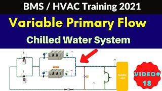 Variable Primary Flow Chilled Water System Working | BMS Training 2021