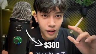 ASMR SMOKING WITH MY NEW MICROPHONE (BLUE YETI X)