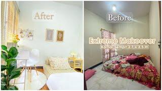 EXTREME MAKEOVER KAMAR SEMPIT LOW BUDGET || All From Shopee !!!