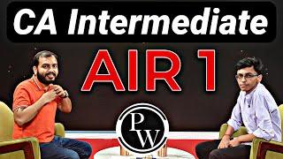 CA Inter AIR-1 Topper Podcast With Alakh Sir