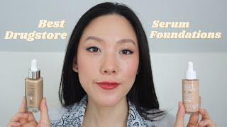 Drugstore Serum Foundations | L'oreal True Match Nude Hyaluronic Tinted | Neutrogena Sensitive Skin