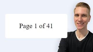 Print Page Numbers on Page When Printing in HTML