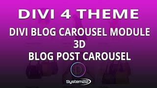 Divi Blog Carousel Module 3D Blog Post Carousel 