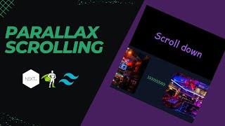 Parallax Scrolling with Next.js, TailwindCSS, GSAP  [ IN 10 MINS ]