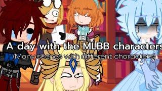 Things that happen in a day with MLBB characters... •MLBB• Gacha Club (Contains different scenes)