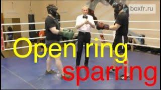 Boxing: open ring sparring in Alexey Frolov's gym