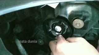 5 menit, cara ganti bohlam Headlamp dg jenis LED (Avanza dan Xenia)