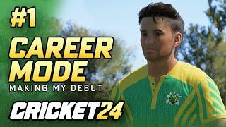 CRICKET 24 CAREER MODE #1 - CLUB CRICKET DEBUT