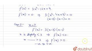 Find the local maxima or local minima of `f(x) = x^(3) - 6x^(2) + 9x + 15` Also, find the local