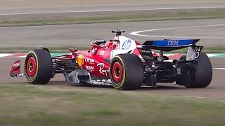 2025 Ferrari SF-25 F1 car RAW engine Sound | Charles Leclerc flat-out laps at Fiorano circuit!