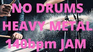 No Drums Heavy Metal Backing Track 140bpm