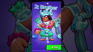 Top 5 best Bo skins in Brawl Stars  #brawlstars #viral #gaming #brawlstarsgame #goviral #브롤스타즈