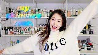 my skincare collection shelfie tour!  스킨케어 컬렉션 선반 투어!