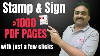 How to Stamp and Sign All Pages in pdf Documents