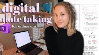 DIGITAL NOTE TAKING FOR ONLINE UNI | lectures + reading notes using OneNote