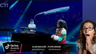 LucieV Reacts to Alan Walker X Putri Ariani - Hero | TIKTOK AWARDS INDONESIA 2023