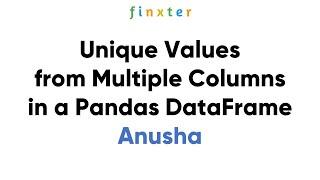 How to Determine Unique Values from Multiple Columns in a DataFrame?