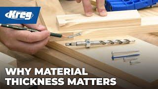 Kreg® 300-Series Pocket-Hole Jigs: Why Material Thickness Matters