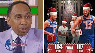 Knicks are a LEGIT Champs contender! - Stephen A. on Mikal Bridges shines, Knicks beat Spurs 117-114