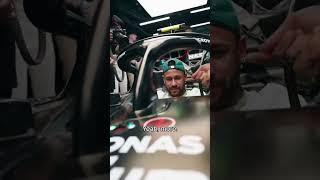 Neymar jumps in Lewis Hamilton’s F1 car  (via @Mercedes-AMG F1/TT) #shorts