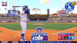 MLB The Show 24 Los Angeles Dodgers vs Cincinnati Reds | Franchise Mode #20 - Gameplay PS5 4K 60fps