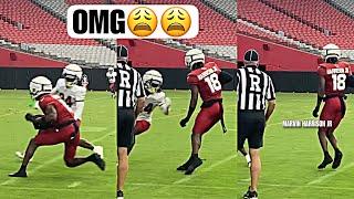 Marvin Harrison jr EMBARRASSED Defender @ Arizona Cardinals First PADDED PRACTICE Training Camp