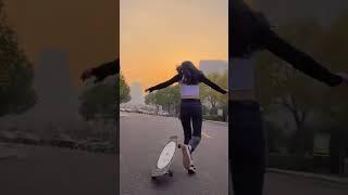 China Longboard Dancing Girls longboarding Video Tiktok 小红书 快手