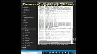 Convert PY to EXE in windows | Python Tips #shorts