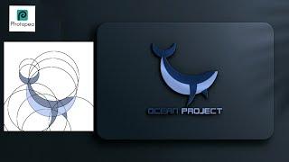 Simple Circles Path For Logo Design II Photopea Tutorial